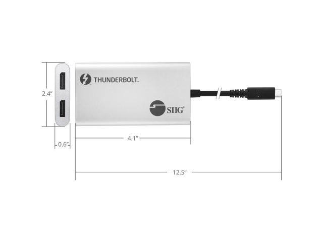 Thunderbolt 3 to Dual DP 1.2 Adapter Q138589