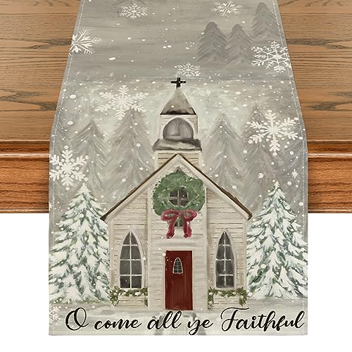 13x72 Inch Christmas Table Runner O642
