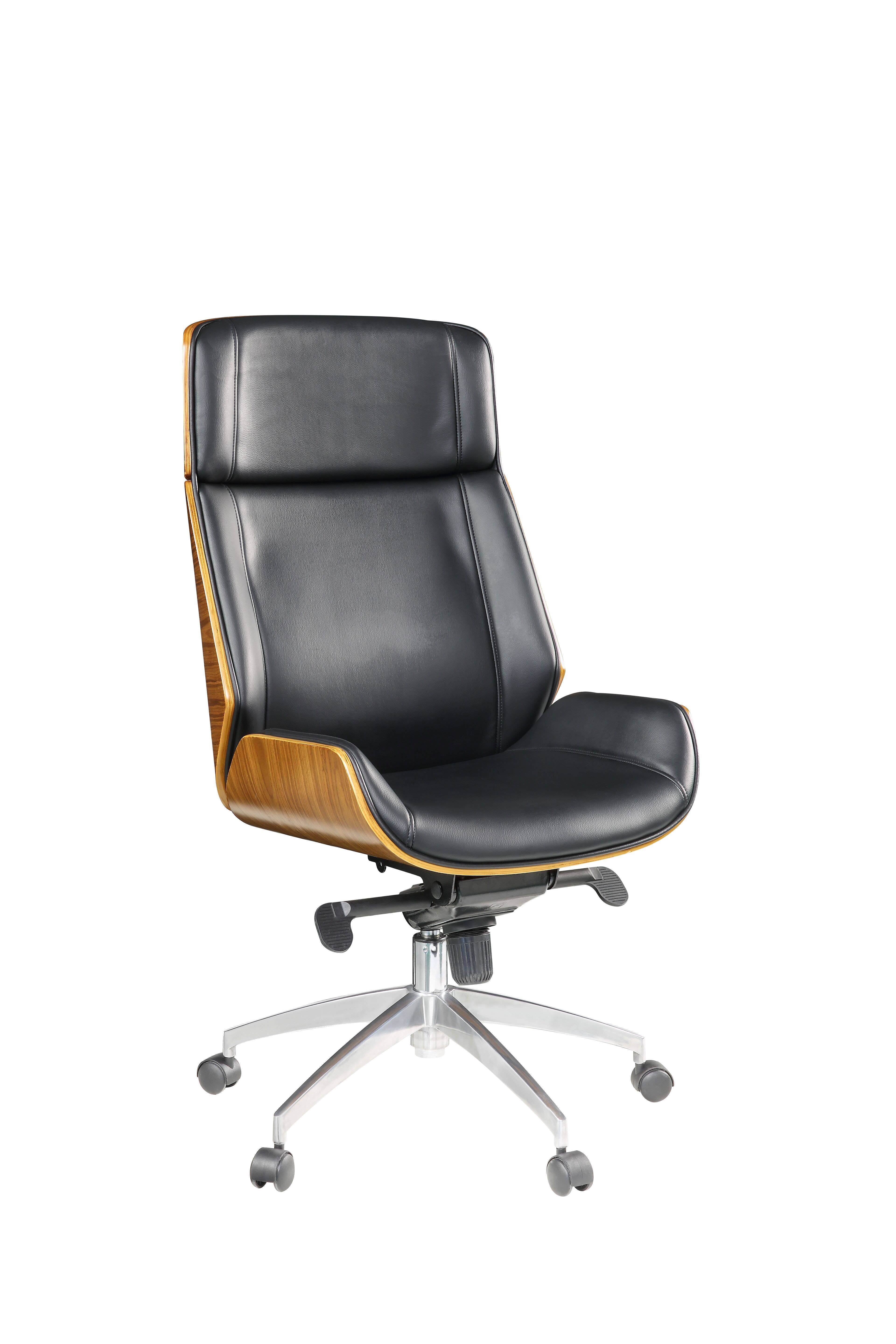Black Bonded Leather Executive Office Chair B164