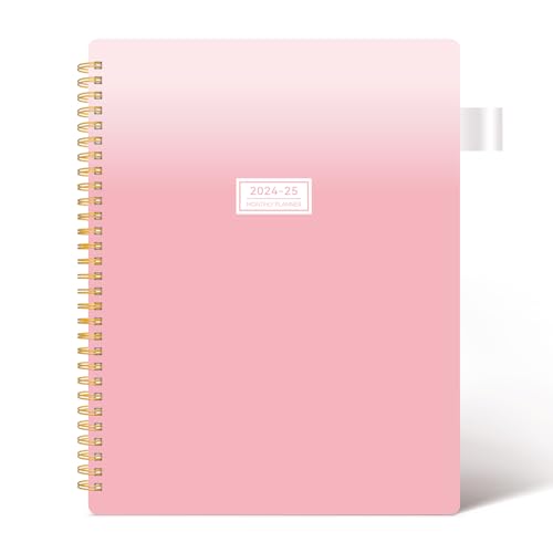 Pink 18-Month Monthly Planner, 8.5" x 11", Spiral Binding T9262