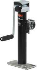 Weld-On Pipe-Mount Swivel Trailer Jack, 5,000 lbs, 10 Inches Vertical Travel, Black, Pack of 2 X50664