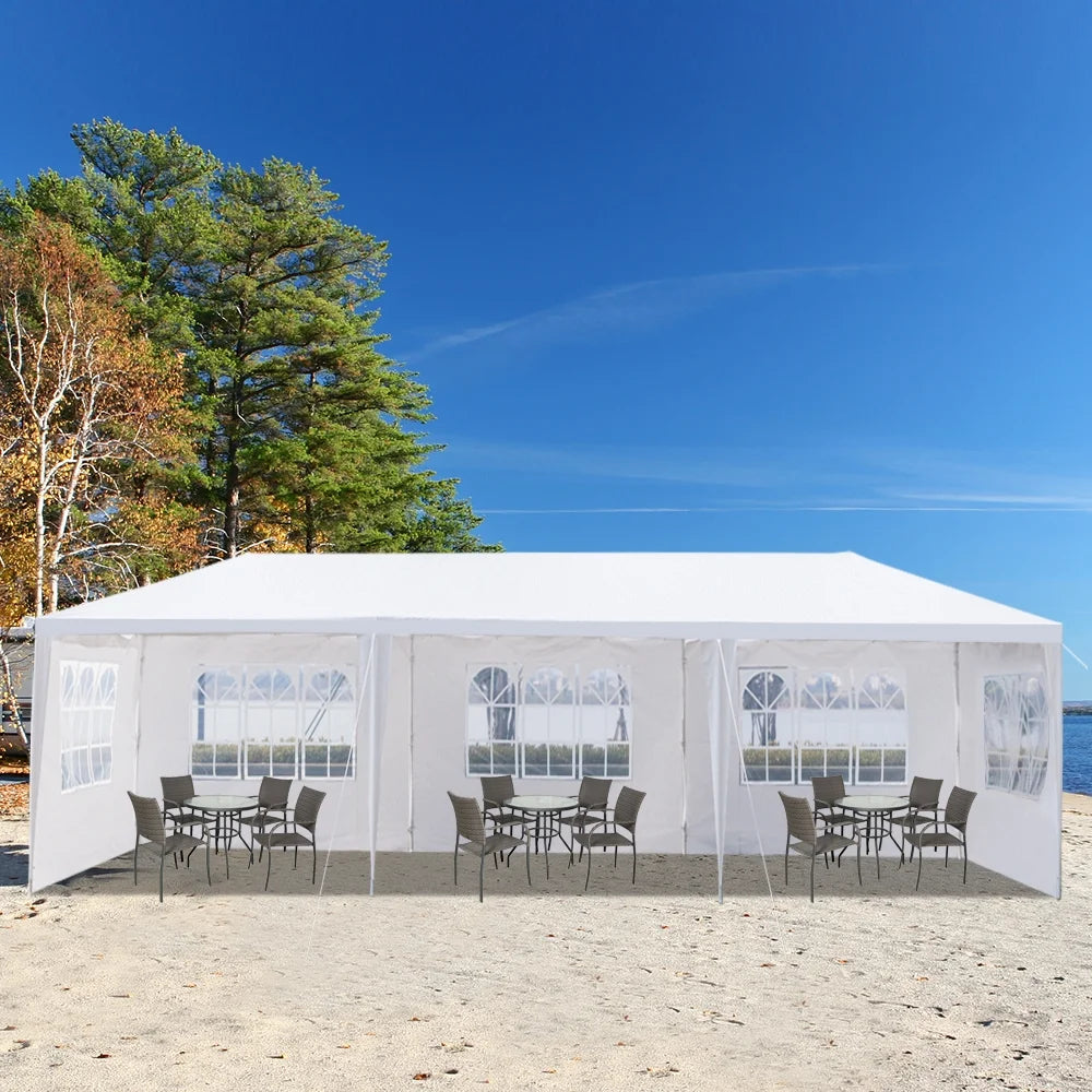 3 * 9m Waterproof PE Cloth Pergola with Iron Frame D280