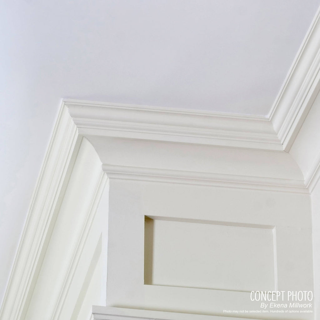 Rope Carved Wood Crown Moulding, Maple Q741