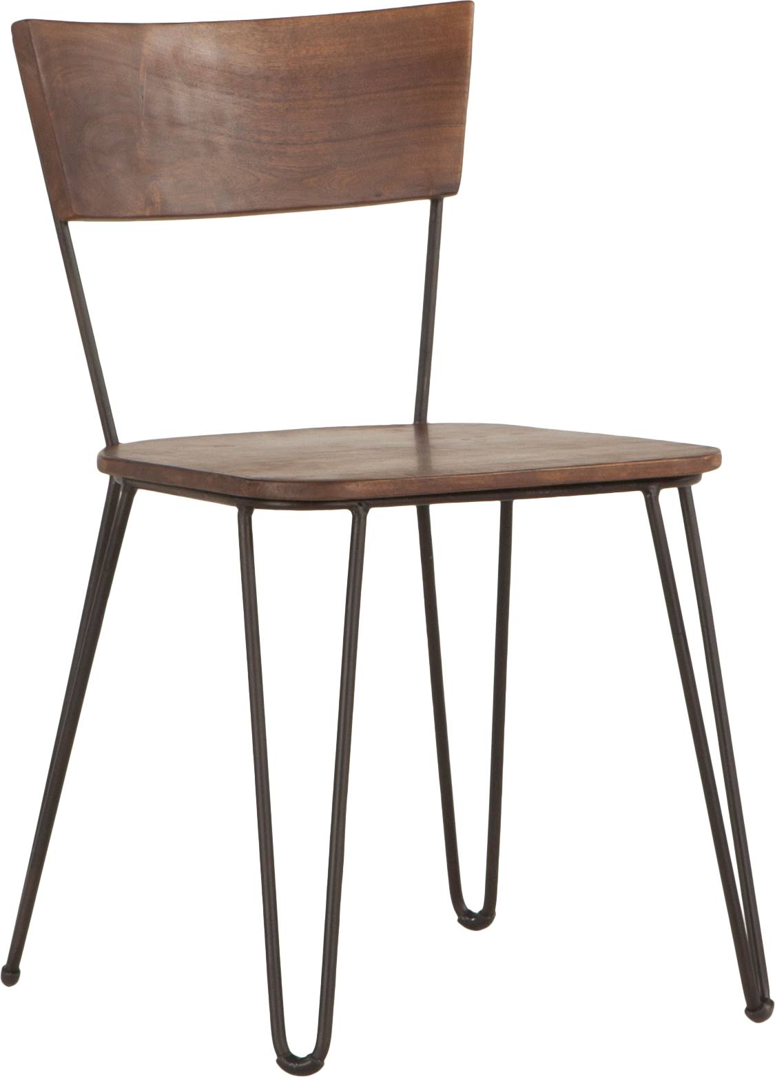 Acacia Wood Walnut Dining Chairs, Set of 2 S7637