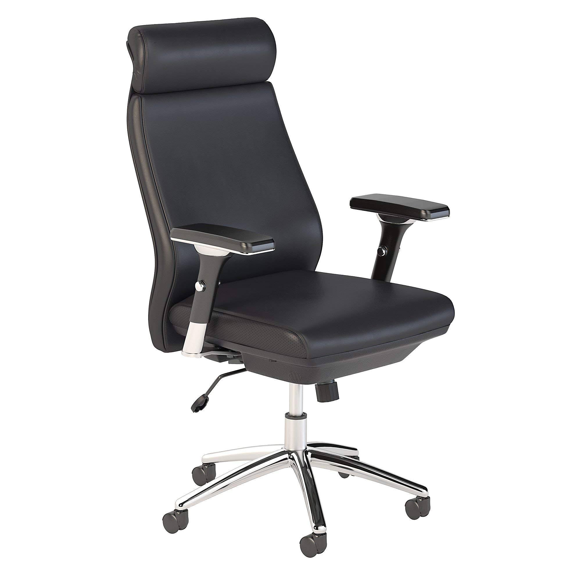 Black Leather Executive Office Chair J723816