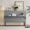 Gray Queen Size Wood Murphy Bed J8860