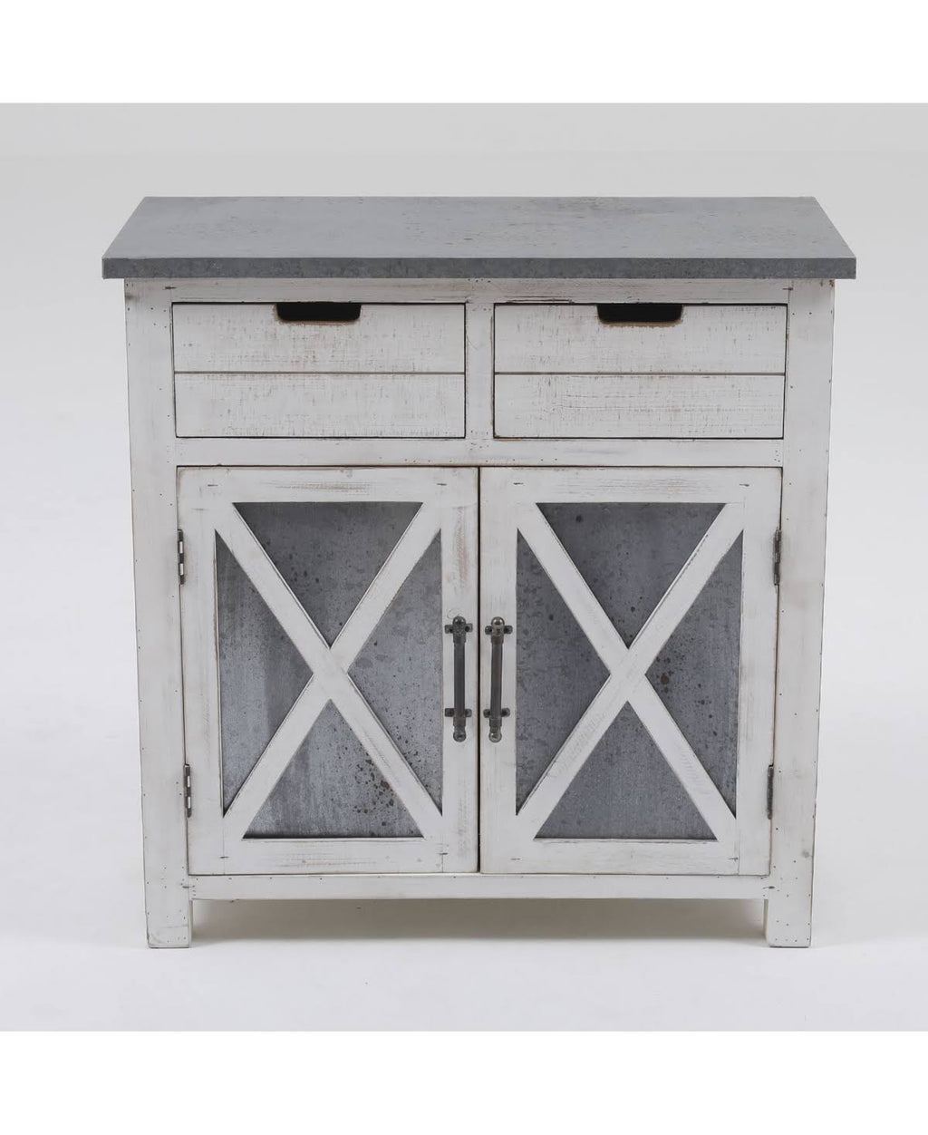 White Wood Console Cabinet O450