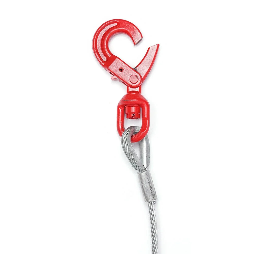 3/8"x 50" Hot-Dip Galvanized Steel Wire Rope Sling Winch Cable R18230