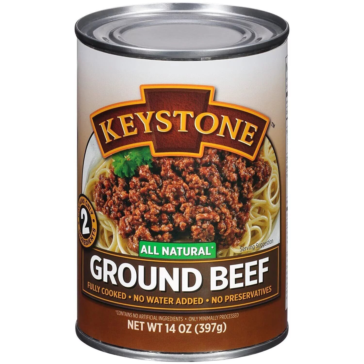 (12 Pack) Ground Beef 14 oz Can Fully Cooked L99334