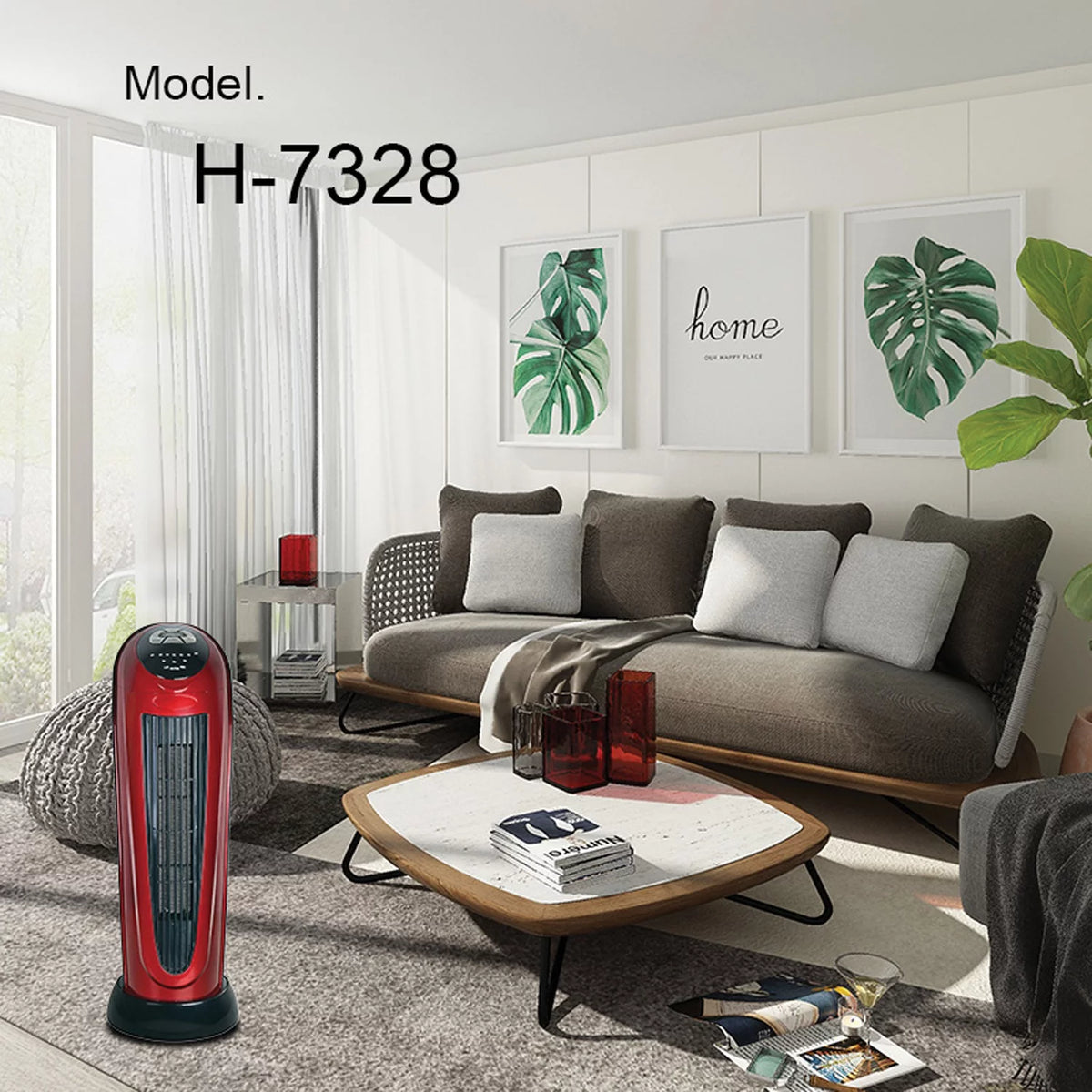 22 Inch Oscillating Tower Ceramic Space Heater B90287