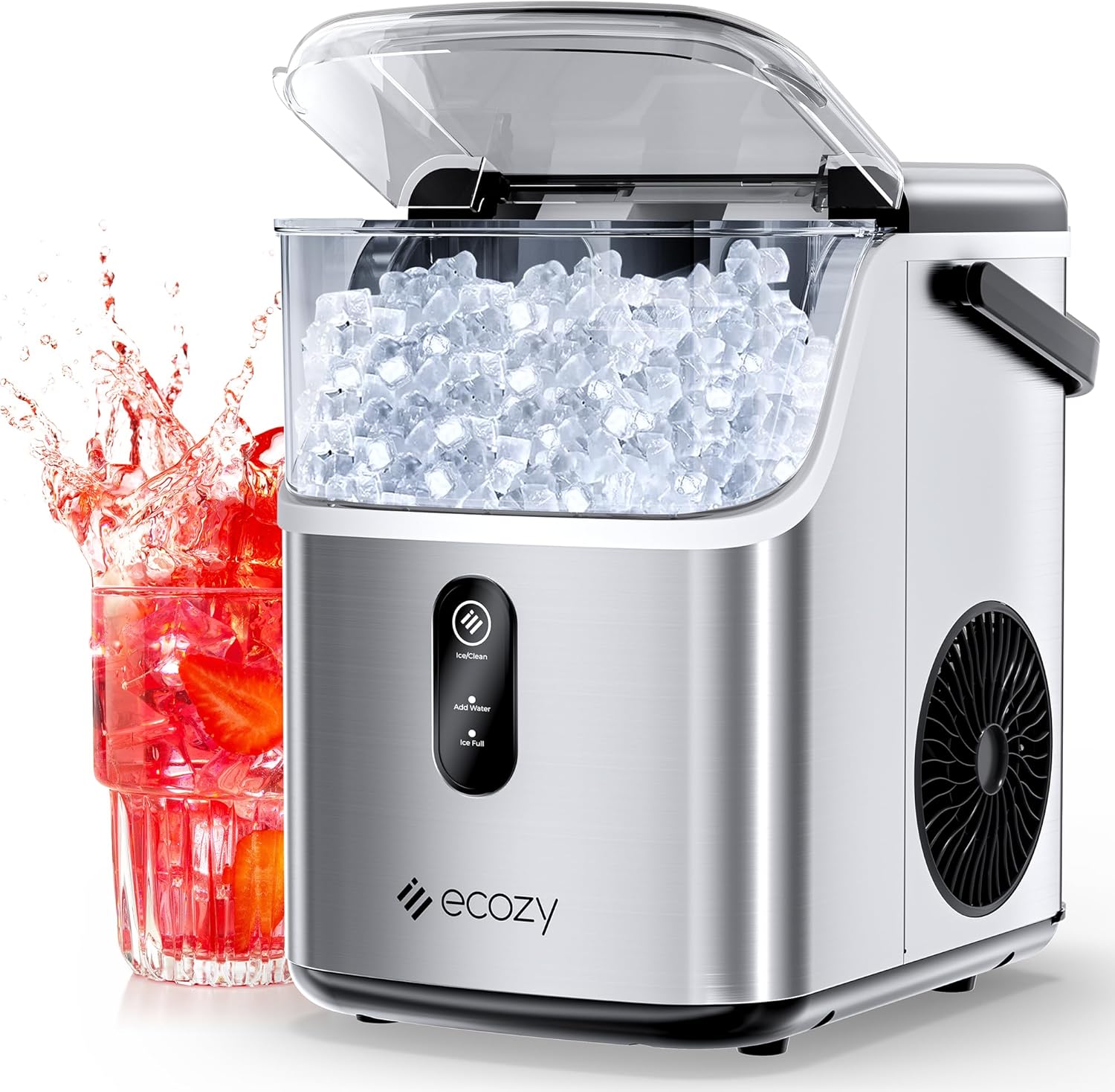 Stainless Steel Nugget Ice Maker, 33 lbs/24H N364060
