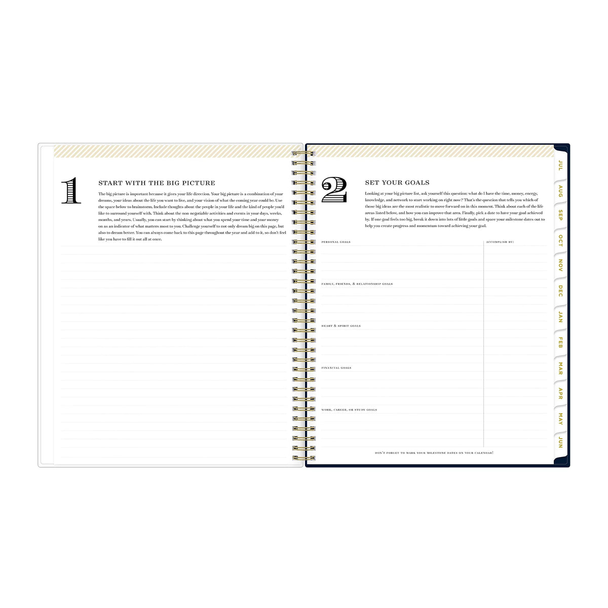 8.5x11 Weekly Monthly Planner M518