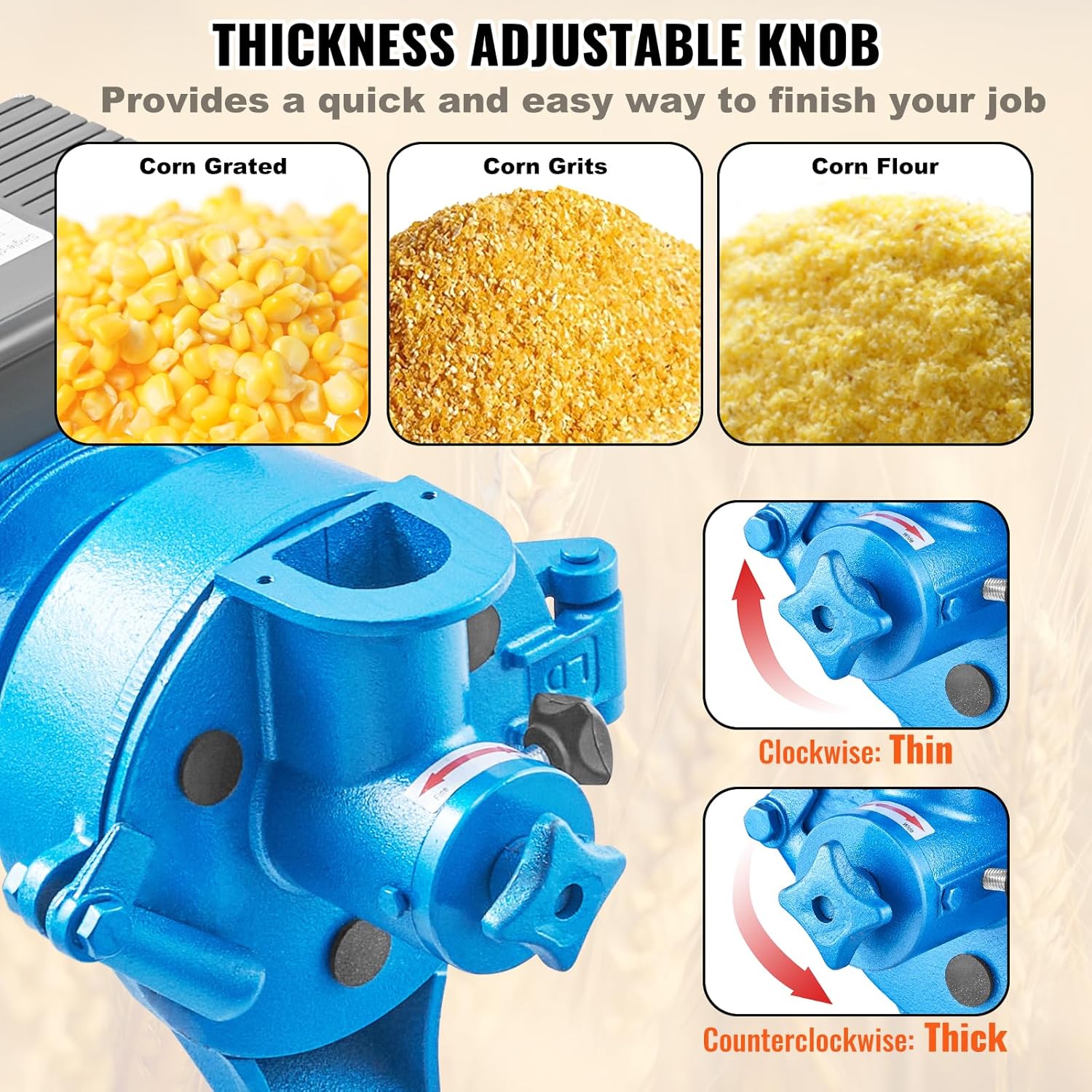 1500W 110V Electric Grain Mill Grinder F828104