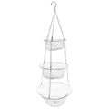 Silver 3 Tier Hanging Fruit Basket S559