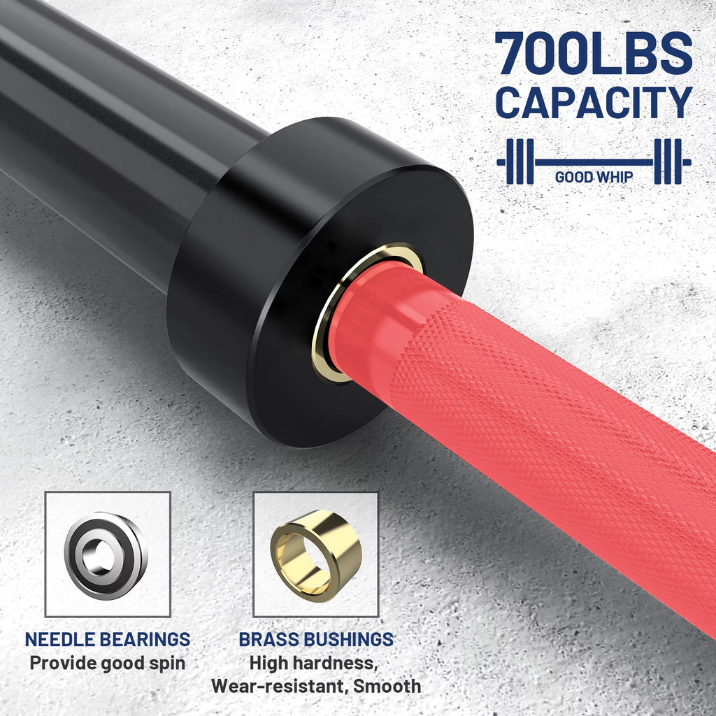 7ft 40 lb Olympic Bar Weight Barbell 700 lb Capacity C762050