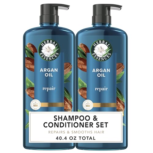 Argan Oil Repair Shampoo & Conditioner Set, Paraben-Free, Color-Safe, 20.2 Fl Oz, 2-Pack V318766