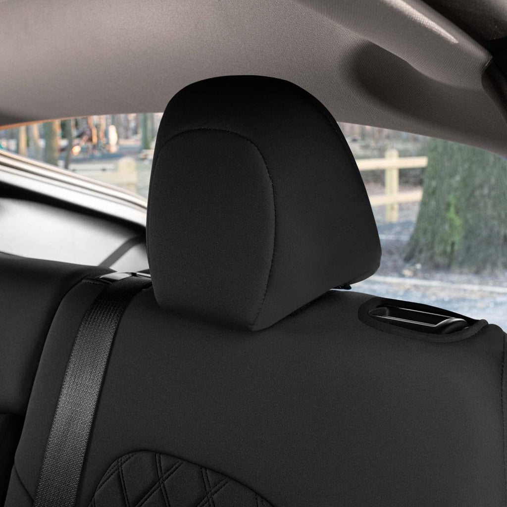 Black Neoprene Water Resistant Automotive Seat Covers Full Set P284179