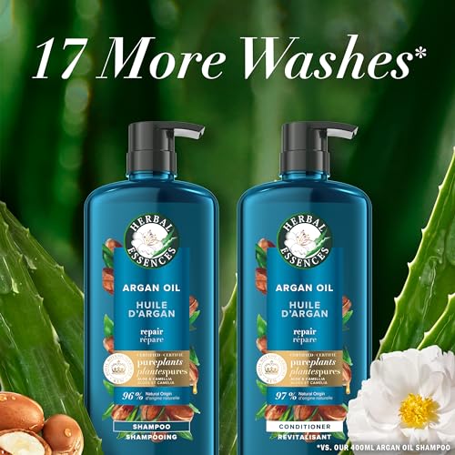 Argan Oil Repair Shampoo & Conditioner Set, Paraben-Free, Color-Safe, 20.2 Fl Oz, 2-Pack V318766