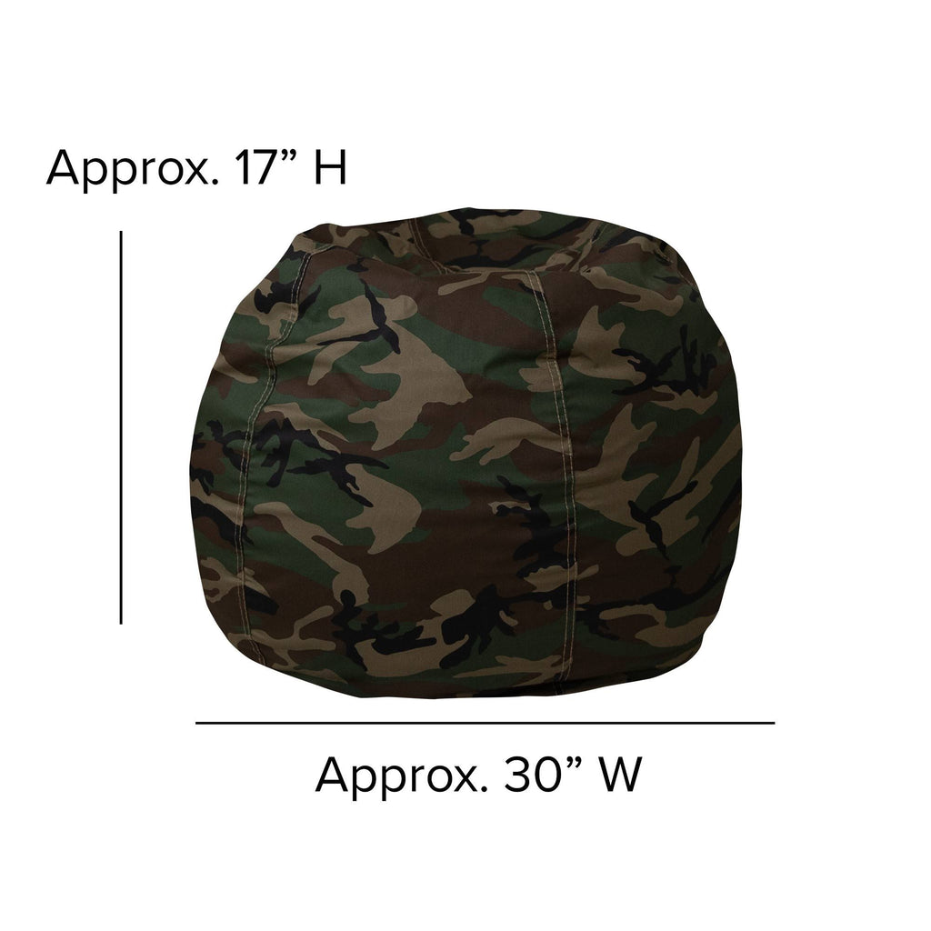 Small Camouflage Kids Bean Bag Chair H333