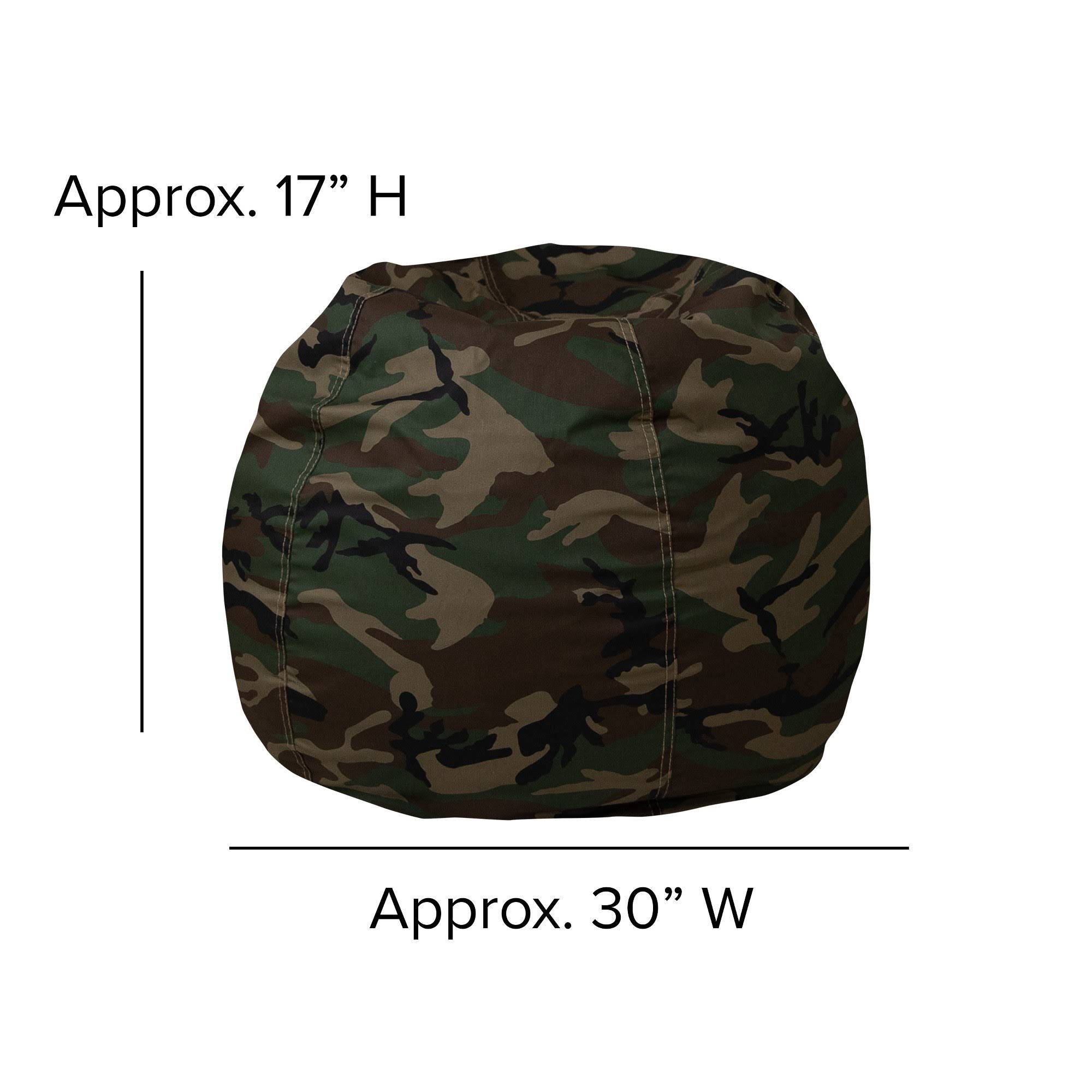 Small Camouflage Kids Bean Bag Chair H333