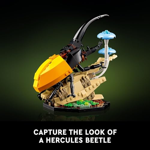 LEGO Ideas The Insect Collection with Blue Morpho Butterfly, Hercules Beetle and Chinese Mantis Display Models H6267