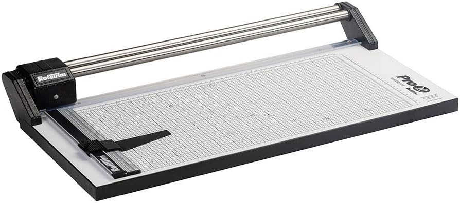 20 Inch Professional Rotary Paper Trimmer with Steel Blades and Stainless Steel Guide Rails N6829