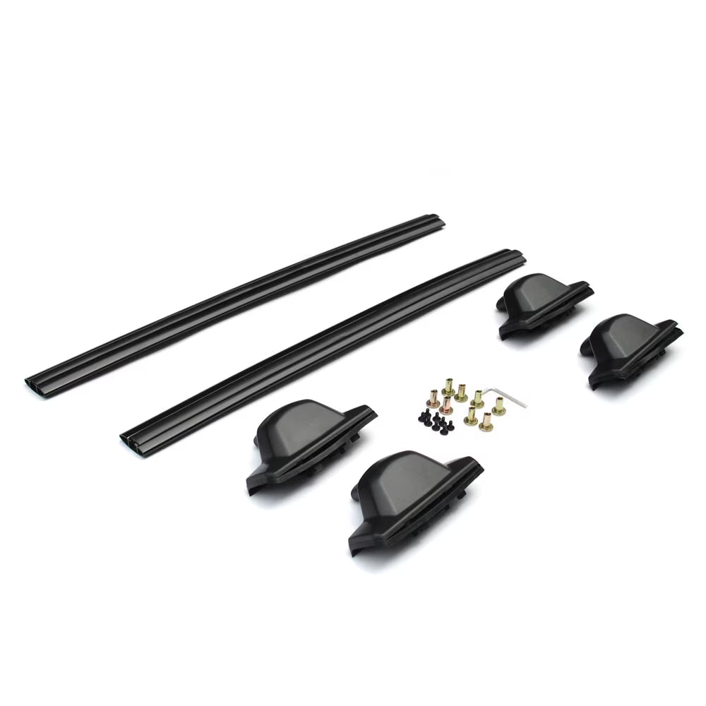 2pcs Aluminum Roof Racks Black F406