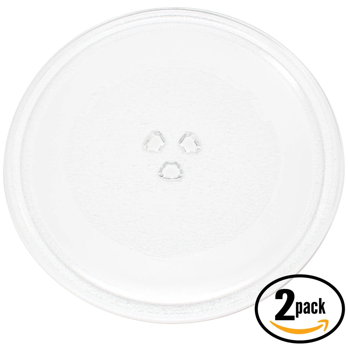 2-Pack Replacement Microwave Glass Turntable Tray 10" J96050