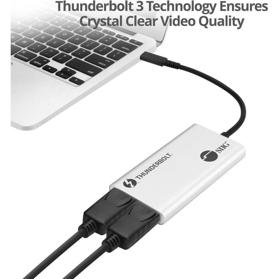 Thunderbolt 3 to Dual DP 1.2 Adapter Q138589