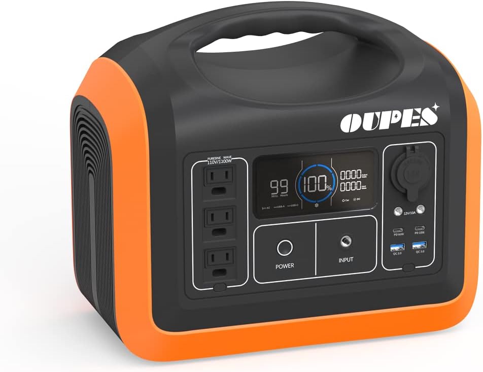Portable Power Station LiFePO4 Battery with 2 X100W Solar Panel L96809