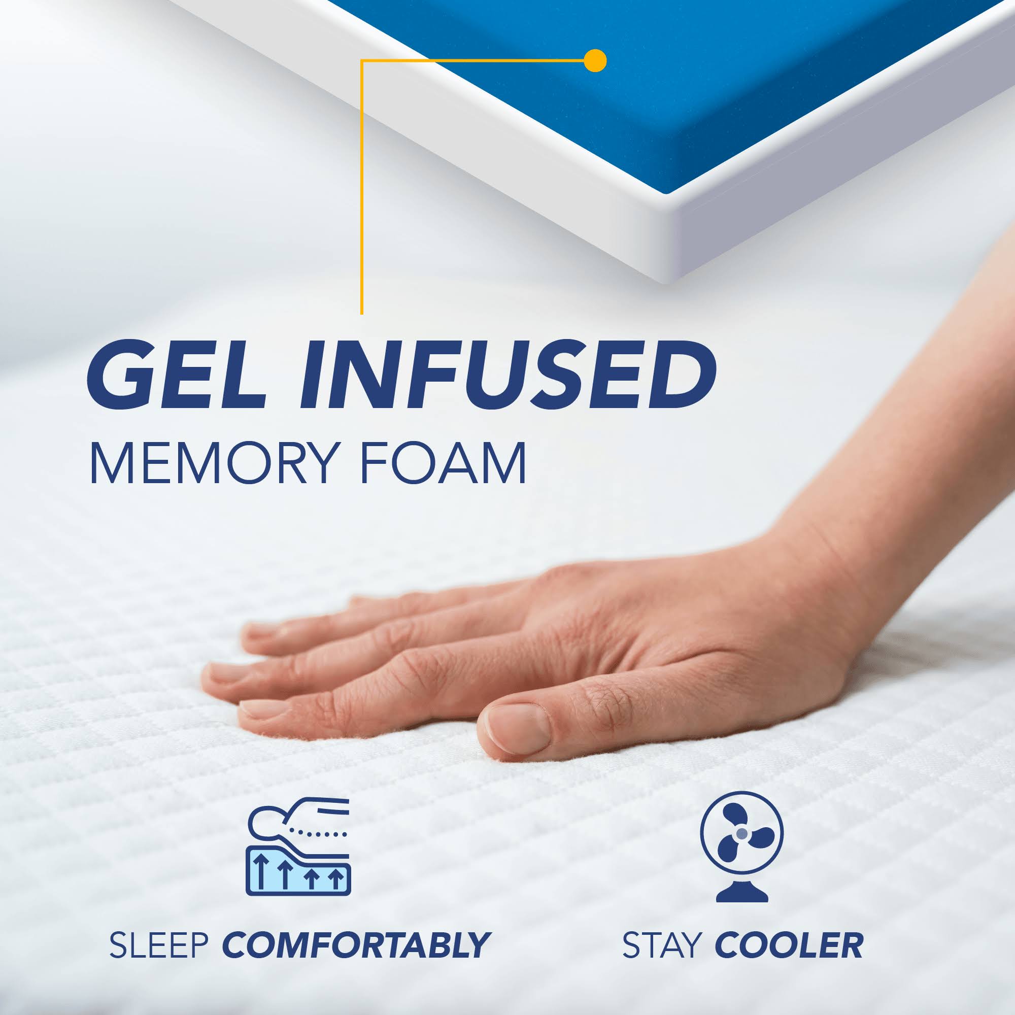Cal King 12-Inch Gel Memory Foam Mattress X9482