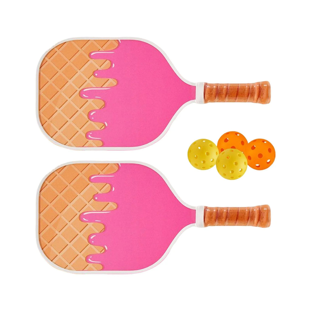 Pickleball Paddle Set with 4 Pickleballs Comfort Grips H521973