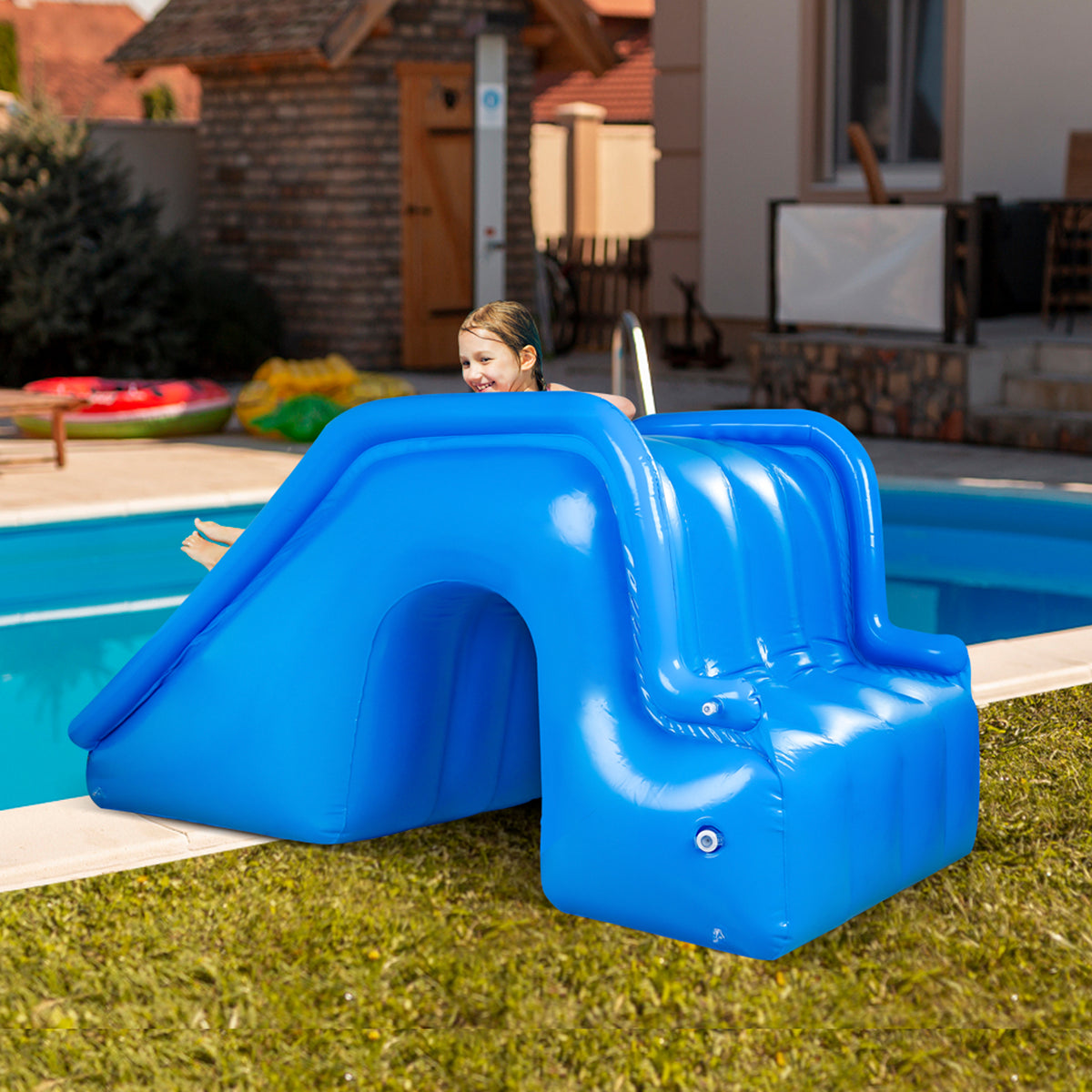 Inflatable Trampoline Slide Ladder for Kids X389391