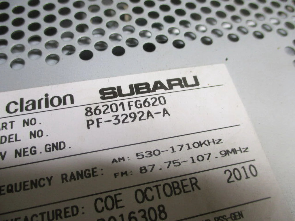 Pre-Owned Subaru Impreza CD MP3 WMA Satellite Player Radio J50876