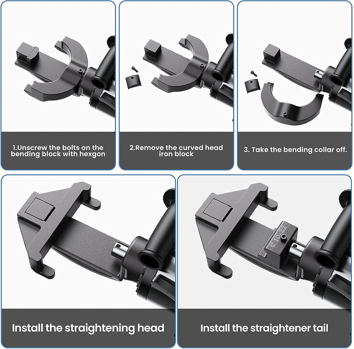 Rebar Straightening Head for Hydraulic Electric Rebar Bender P3193
