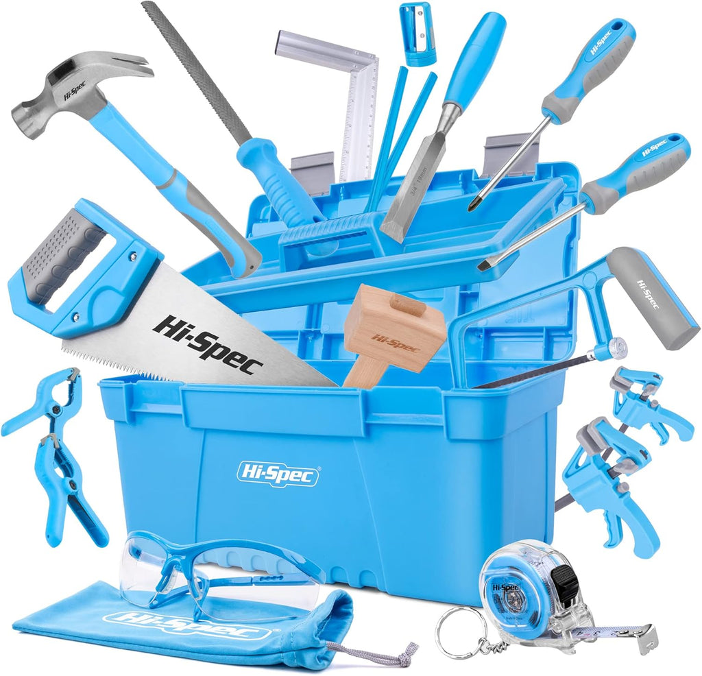 33 Piece Blue Tool Kit Set with Metal Box K41459