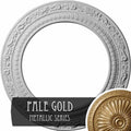 12x22OD x 8x22ID x 1/2x22P Ceiling Medallion Hand-Painted Pale Gold L571733