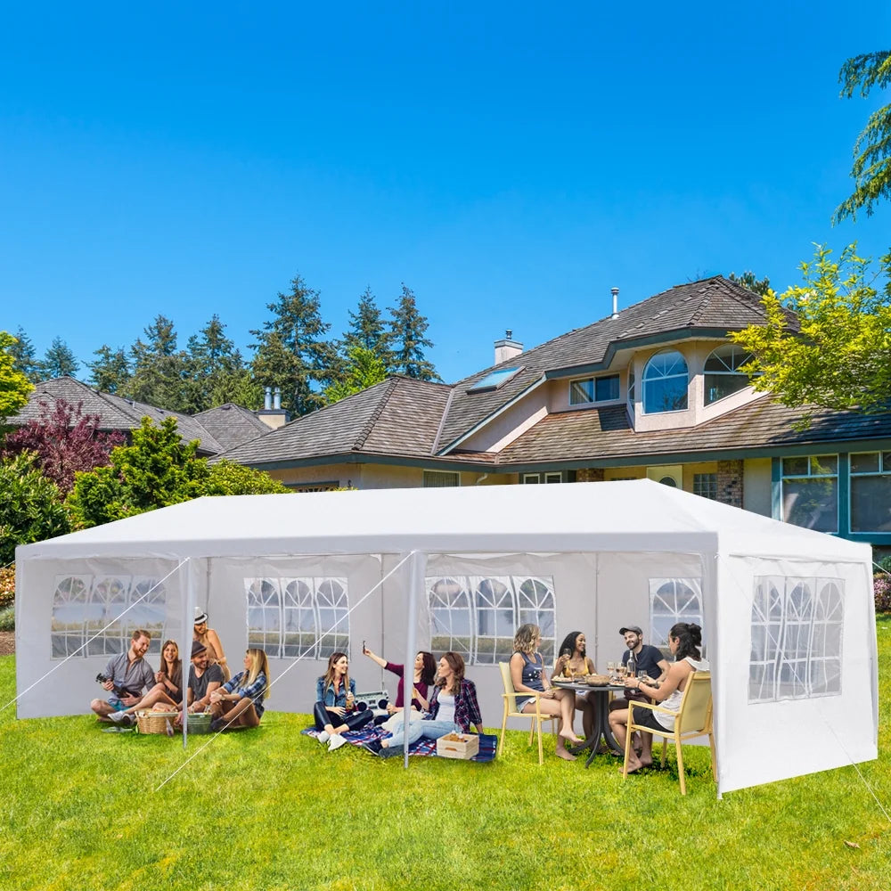 3 * 9m Waterproof PE Cloth Pergola with Iron Frame D280