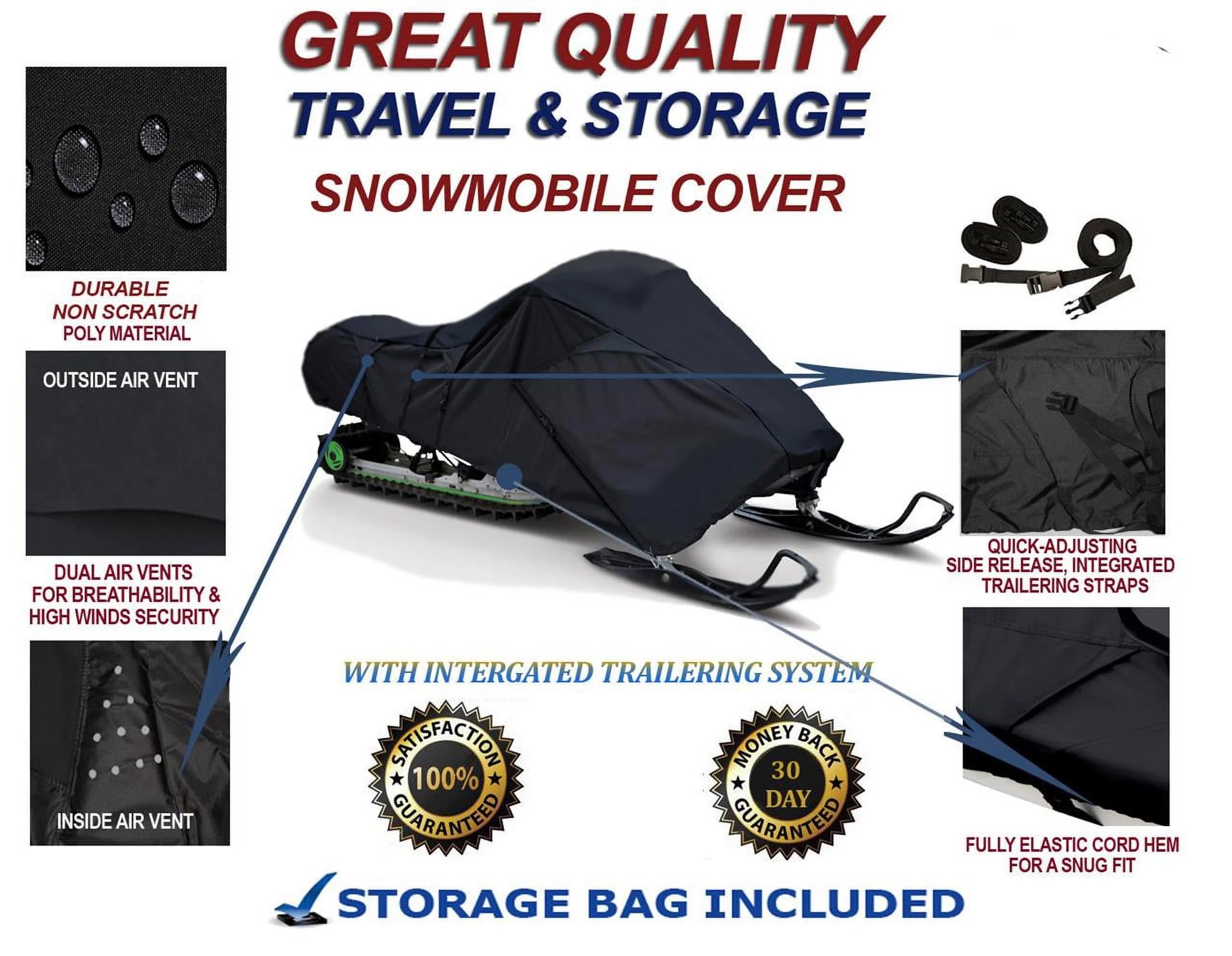 300D Snowmobile Travel and Storage Cover F7322