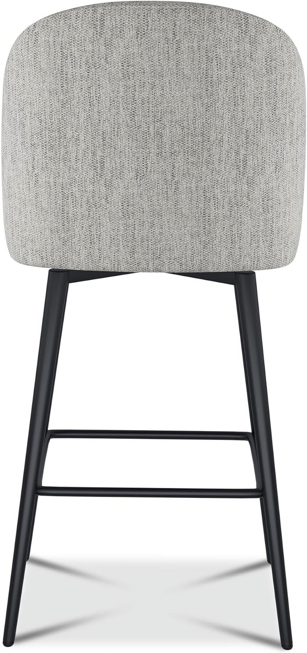 26 Inch Upholstered Bar Stools Set of 2 with Metal Legs Y538809