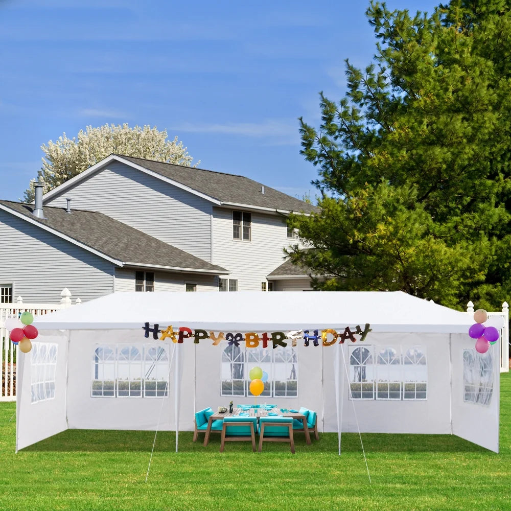3 * 9m Waterproof PE Cloth Pergola with Iron Frame D280
