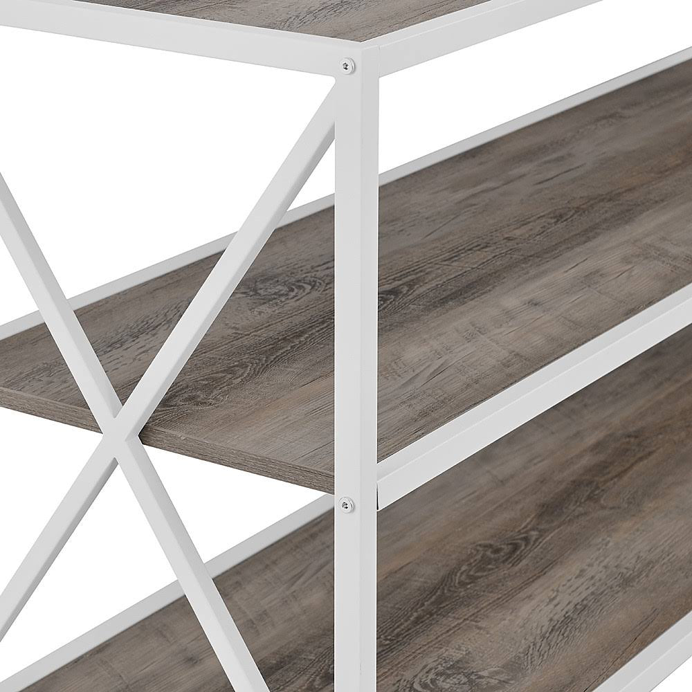 3-Shelf Bookcase Gray Wash B339