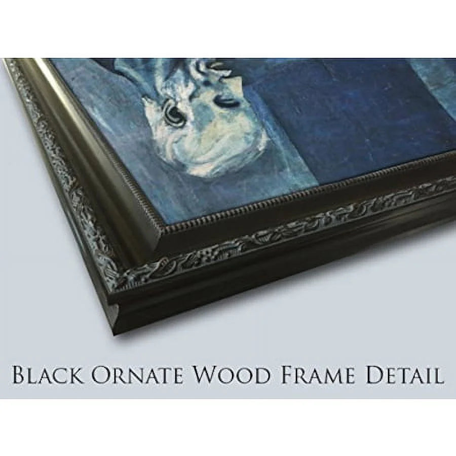 32x23 Black Ornate Wood Framed Museum Art Print U1556