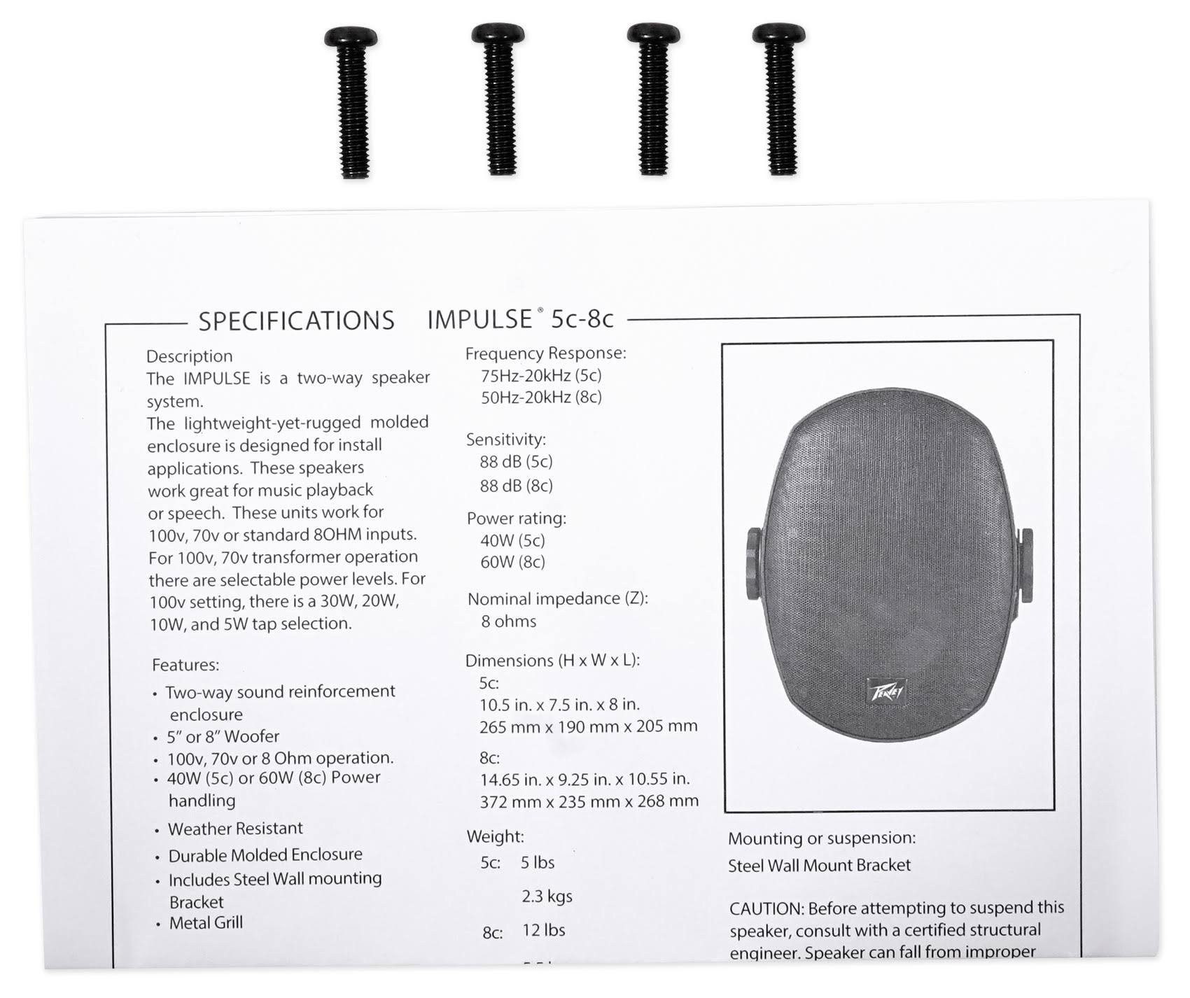 White 5C Speaker W123008