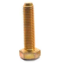 Hex Cap Screw Alloy Steel Yellow Zinc Plated Pk 500 W5463