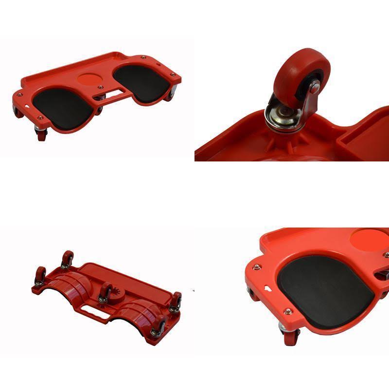 Rolling Knee Creeper with ABS Frame, 5 Swivel Castors, Tool Tray and Holder S90348