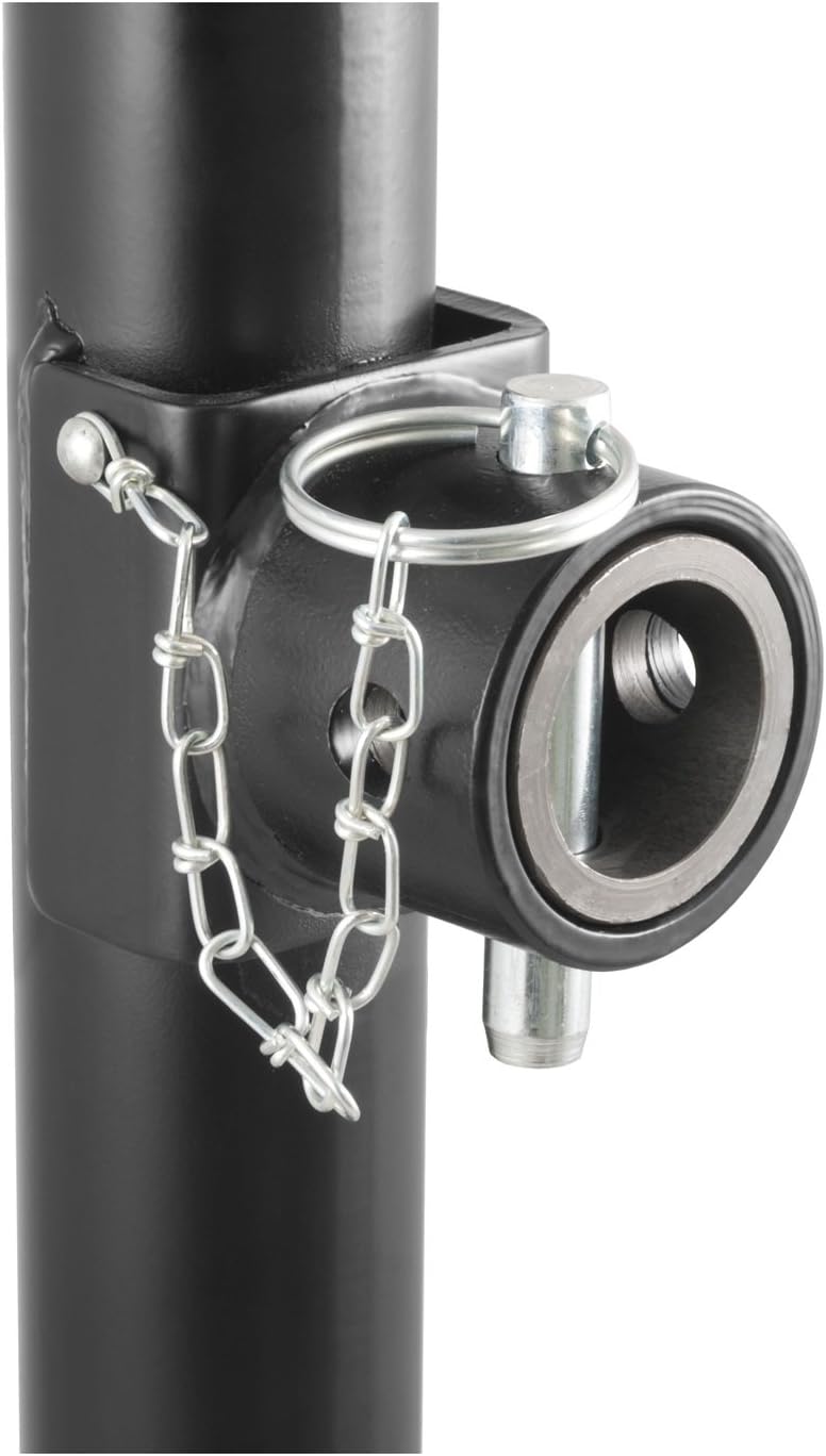 Weld-On Pipe-Mount Swivel Trailer Jack, 5,000 lbs, 10 Inches Vertical Travel, Black, Pack of 2 X50664